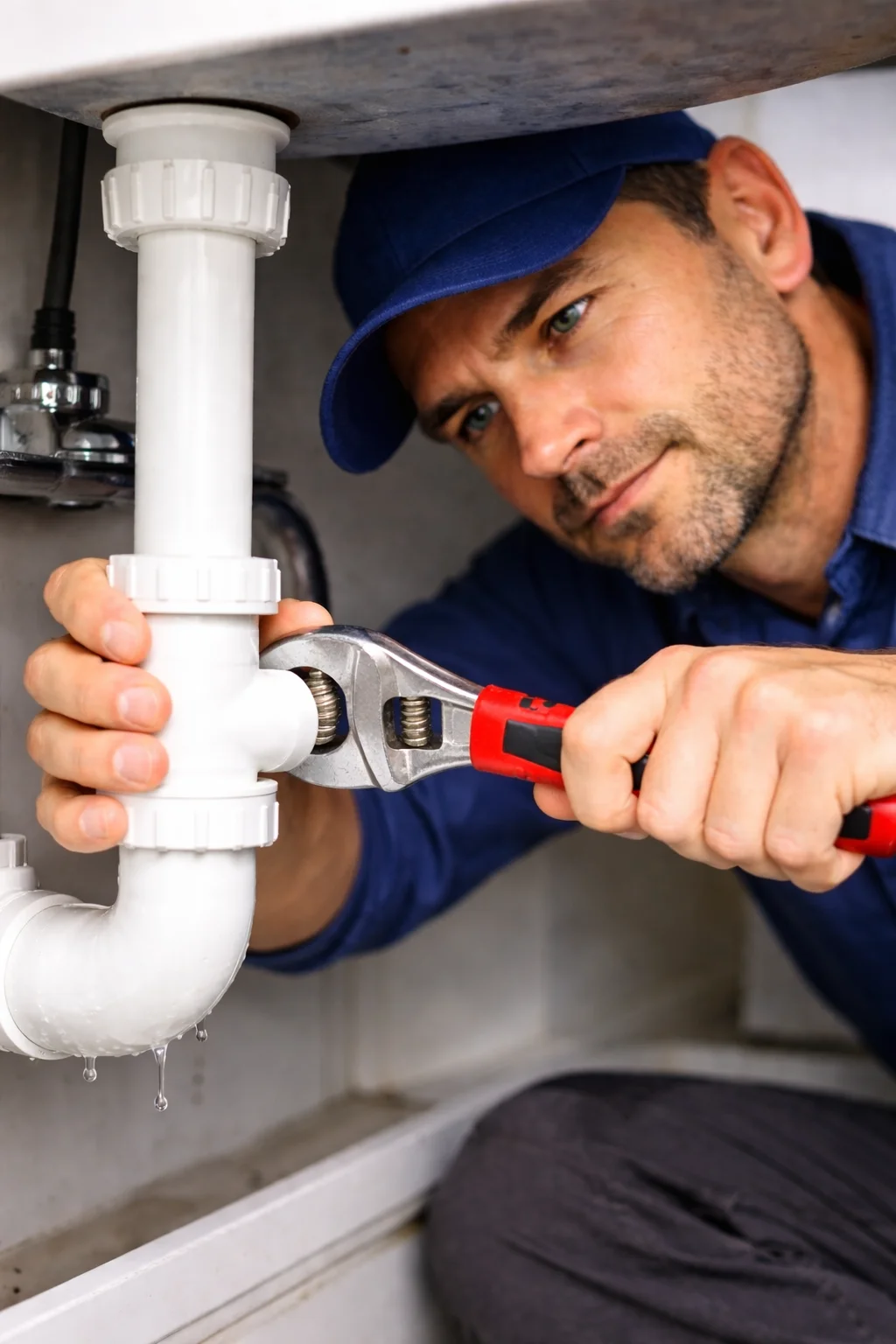 Drain service team